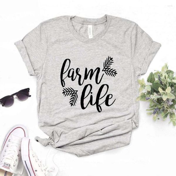 T-shirts Femmes Farm Life OU Girl Femmes Tshirt Coton Hipster T-shirt drôle Cadeau Lady Yong 6 Color Top Tee ZY-591