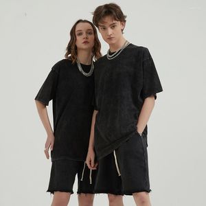 Camisetas para mujer, camisetas de manga corta a la moda para hombre, ropa de calle Harajuku para mujer, camisetas Vintage sólidas, camisetas holgadas informales de Hip Hop, camisetas unisex