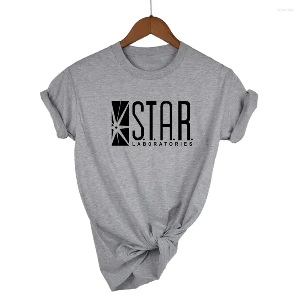 T-shirts pour femmes Mode Été Drôle Drame américain Le Flash Tshirt Star Laboratories Femmes Bandes dessinées TV Labs T-shirt en coton