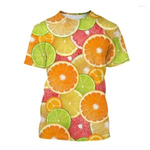 Dames T-shirts Fruit Voedsel 3D Print T-shirt Dames Heren Oversized Y2k Tops Tees Grappig Casual Hip Hop Street chic Meisjes Jongens Kleding