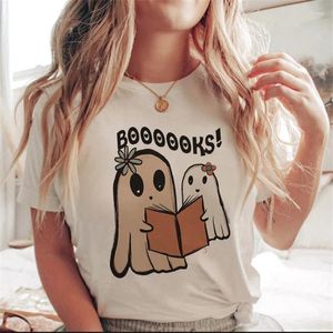 T-shirts pour femmes, vêtements amusants, tendance, polyvalent, Halloween, haut à la mode, col rond, imprimé, manches courtes, T-shi