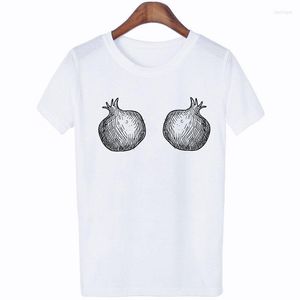 Dames t-shirts grappige esthetisch bedrukte t-shirt vrouwen vrije tijd korte mouw o-neck shirt fruit t-shirt kleding zon strand ananas