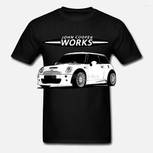 Camisetas de mujer Camiseta divertida de hombre Camiseta blanca Camisetas Camiseta negra Mini Cooper R53 S JCW SilhouetteSoft Cotton