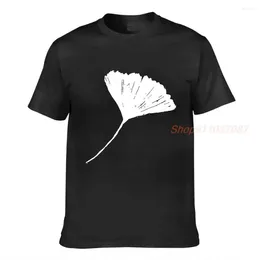 T-shirts pour femmes Ginkgo Biloba Lino coupe Nature inspiré motif de feuille hommes chemise haut pour femme T-shirts femme décontracté