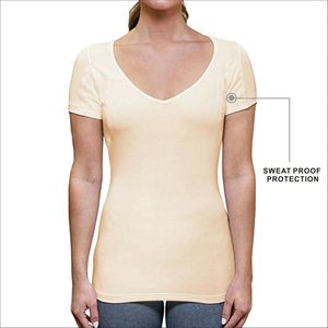 T-shirts pour femmes et filles, col ras du cou en Modal, bloc de transpiration excessive sous les bras, résistant à la transpiration, sous les T-Shirts, maillot de corps