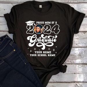 T-shirts pour femmes Graduation 2024 Graduate Graphic From Family Shirt Gothic Femmes Vintage Vintage Tee esthétique