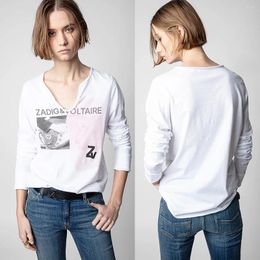 T-shirt en coton imprimé pour femmes T-shirts pour femmes