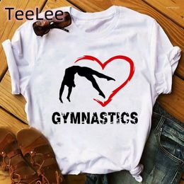 T-shirts de gymnase pour femmes tee-shirt féminin danseur de ballet gymnaste amant d'anniversaire cadeau gymnastique d'été