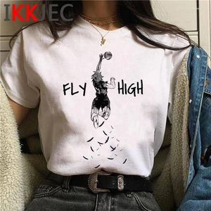 Dames t shirts haikyuu kleding vrouwen Japanse esthetische kawaii grafische tees casual t-shirt wit shirt herwlg