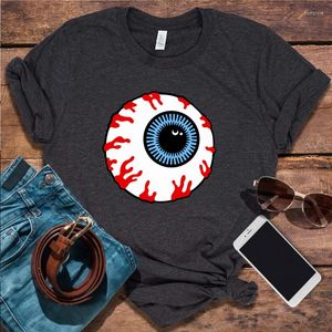 Dames t shirts Halloween horror film shirt p mode kleding oogbol grafische T -stukken tops voor vrouwen zomer harajuku print