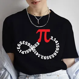 Dames t shirts happy pi day 3.14 wiskunde wiskunde print t-shirts voor vrouwen creativiteit tops casual tee shirt infinity minnaar tshirts