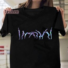 T-shirts pour femmes Harajuku Dance Girls T-shirt Vêtements pour femmes Gymnastique pour femmes Graphic Black Tees Tops à manches courtes Summer Cloth