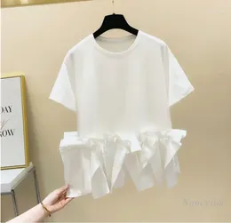 T-shirts de femmes t-shirts blancs de style harajuku femme 2024 fashion printemps d'été