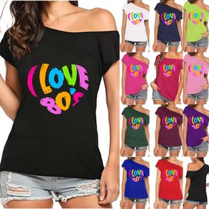 T-shirts pour femmes j'aime les vêtements des années 80 pour les femmes pour les t-shirts et la fête