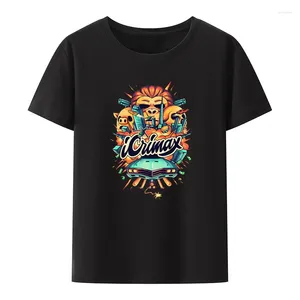 T-shirt da donna ICrimax City T-shirt grafica Divertente Top Tee Harajuku Abbigliamento Y2k Top Nostalgia Tshirt T-shirt donna allentata per le donne Blusa