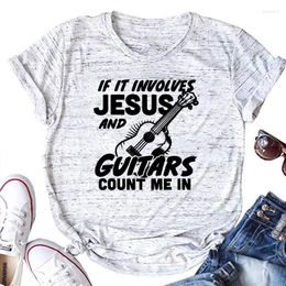 Camisetas de mujer Camiseta de Jesús Regalo cristiano Fe Música Profesor Biblia Goth Tops Ropa de mujer Vintage L