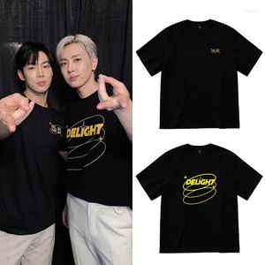 T-shirts femme mode coréenne K SF9 DELIGHT T-shirt coton qualité supérieure Kpop Fans t-shirts décontracté Streetwear Hip Hop K-vêtements