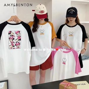 Camisetas de manga corta de dibujos animados para mujer