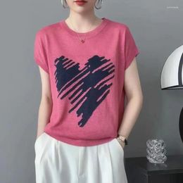 Camisetas de manga corta de estilo coreano para mujer