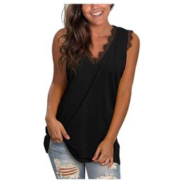 Dames t-shirts kant tshirts top epaules nues femme zomer casual losse v-neck geprinte indie esthetische bluzka damska