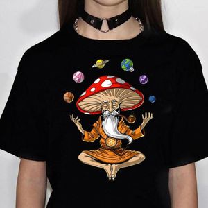 T-shirts pour femmes Magic Mushrooms Alien Shirt Femmes Y2K Été Femme Anime Vêtements