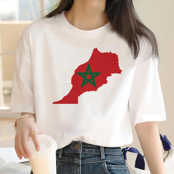 T-shirts femme Maroc Top femme Y2K T-shirts fille Manga vêtements