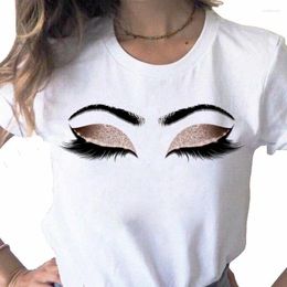 T-shirts pour femmes Maycaur Femmes Eye Eye-Washing