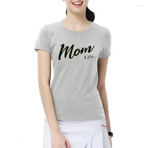 T-shirts pour femmes maman vie chemise fête des mères cadeau femmes t-shirt graphique été décontracté femmes hauts livraison directe