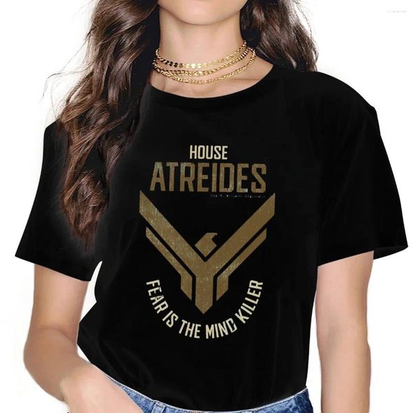Camisetas de mujer película Dune House Atreides camisa Vintage Punk poliéster camiseta cuello redondo