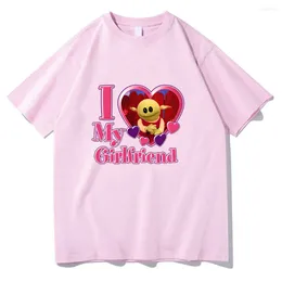T-shirts pour femmes Nanalan Who's That Wonderful Girl T-shirts J'aime ma petite amie T-shirt graphique Femmes / Hommes Vêtements Casual Kawaii Impression