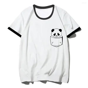Dames t shirts panda shirt vrouwen grappige grafische afbeelding harajuku tee vrouwelijke y2k kleding