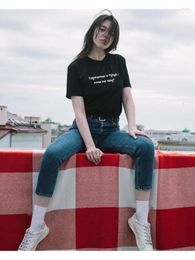 T-shirts pour femmes Patience et travail .. Je ne vais pas lettre russe Imprimer T-shirt féminin Été Harajuku Citations drôles Tops à manches courtes Tee