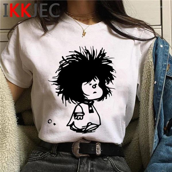 T-shirts pour femmes paz mafalda top t-shirt femelle vintage tumblr couple vêtements ulzzang streetwear