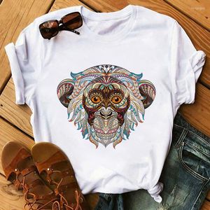 Dames t shirts vrede liefde giraf print t-shirts vrouwen kleding zomer grafische streetwear harajuku shirt kawaii camisetas mujer verano