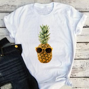 T-shirts pour femmes Ananas Lunettes Tee Beach Tops Femmes 2023 Boire Sexy Tees Vêtements De Vacances Mode L