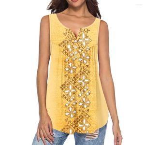 T-shirts pour femmes Vêtements tribaux polynésiens Samoa Fidji Womens Fashion Débardeur sans manches Casual Vest Sexy Pull Tops Summer Tee Homewear