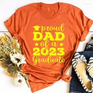 T-shirts féminins fier papa 2024 Graduate Shirt Graduation Gift Harajuku Tops M