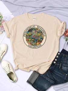 T-shirts Femmes Psychédélique Recherche Volontaire Coloré Rétro Imprimer Femmes T-shirts Street Hip Hop Tee Vêtements Vintage Confortable Femme