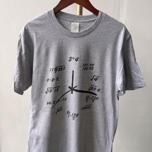 Dames T-shirts PUDO Math Creatieve Klok Vintage Stijl Super Schattig Paars T-shirt Dames Grunge Retro Tee 90s Mode Tops Wit