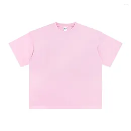 Dames t shirts pure kleur zomer roze tops voor vrouwen mannen multi-colour basale oversized grote oneck-tees kleding