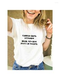T-shirts de femmes Tships Russie Tshirt Femme Femme Summer Short Shirt HARAJUKU Tumblr Graphic Camisetas Mujer Tops Tee