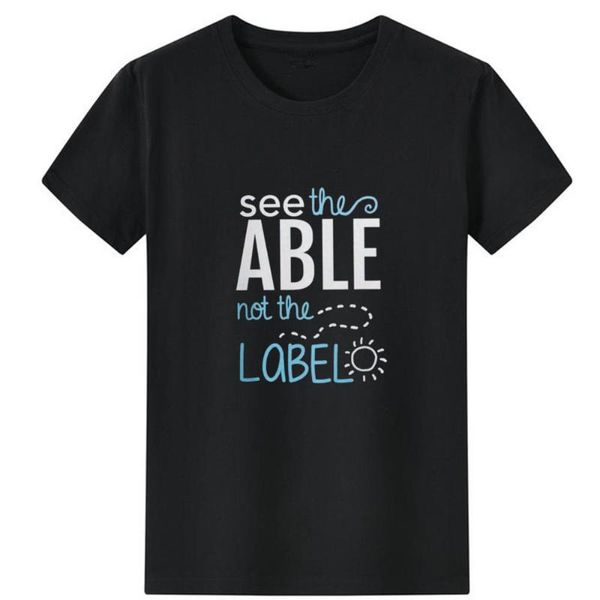 T-shirts Femmes Voir The Able Not Label Femme Tshirt Top Abstract Sun Print pour femmes O-Cou Lâche Casual Tee-shirt à manches courtes Femme