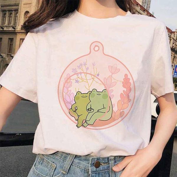 T-shirts pour femmes Skateboard grenouille chemise Vintage femmes été T-shirt unisexe Harajuku graphique T-shirt Y2k haut vêtements esthétiques femme des années 90