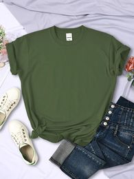 T-shirts pour femmes Couleur solide Femmes confortables Tee-shirt d'été All-Match Multicolor Streetwear Hip Hop Hip Hop Sleeve pour femme