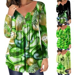 T-shirts femme saint-Patrick T-shirt Kawaii vêtements femmes Blouses année et hauts mode pour le travail Blusas De Mujer