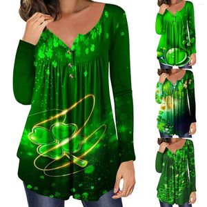 Vrouwen T-shirts St. Patrick's Day T-shirt Koreaanse Mode Tops Vrouwen Harajuku Casual Sexy Blouses Voor 2024