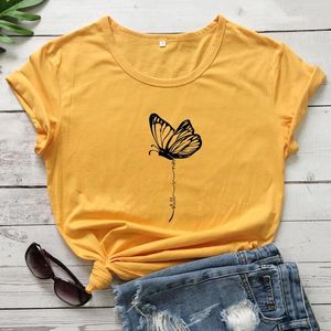 T-shirts pour femmes encore je lève des t-shirts à imprimé papillon