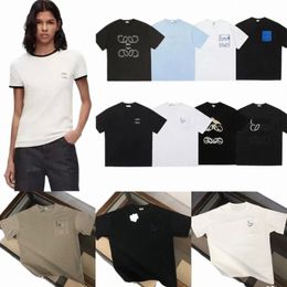 T-shirt d'été à manches courtes et col rond pour femme, vêtement de marque High Versi Lowe, en pur coton mat, confortable, Top décontracté