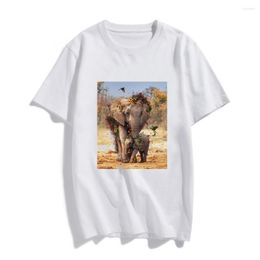 T-shirts pour femmes Super maman éléphant T-shirt femmes T-shirt drôle décontracté Hip Hop Vintage Harajuku mode à manches courtes hauts d'été Femme