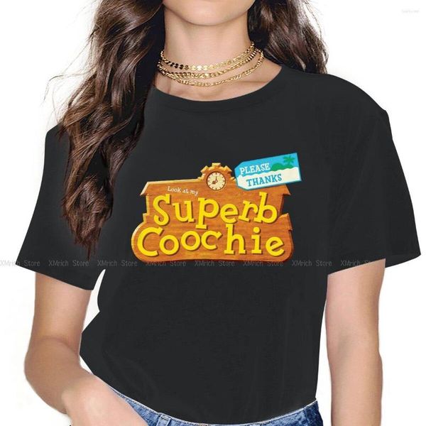 Camisetas de mujer Superb Coochie camisetas de mujer Animal Crossing Switch RPG Tom Resetti Bells gótico Vintage ropa femenina de algodón grande